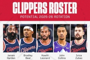 ???ESPN曬快船陣容圖發(fā)問：他們新賽季在西部能走多遠(yuǎn)？