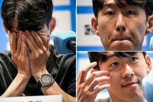 一度落淚！33歲孫興慜宣布離隊(duì)后捂臉擦淚，隨后露出微笑掩蓋悲傷