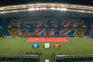 申花德比戰(zhàn)TIFO揭秘：申花三原色+兩版隊徽 策劃用了近2個月時間