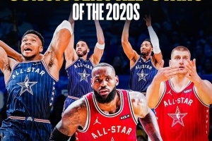 2020年以來僅5人6次進全明星：老詹、約基奇、字母、塔圖姆、米球