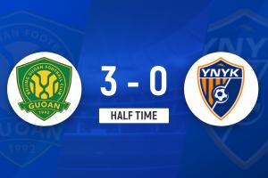 半場-國安3-0十人玉昆 法比奧破門+造紅牌塞鳥兩助攻布爾克直紅