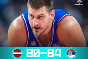 打破魔咒！約基奇39分創(chuàng)國家隊生涯單場得分紀(jì)錄 率隊贏拉脫維亞