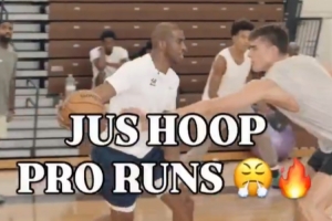 保羅、亨德森、小喬丹等眾球星組局對抗 老炮里突外投游刃有余