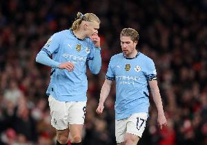 歐足聯(lián)預(yù)測曼城vs那不勒斯首發(fā)：哈蘭德領(lǐng)銜，德布勞內(nèi)戰(zhàn)舊主