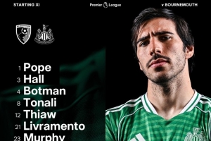 伯恩茅斯vs紐卡首發(fā)：A-希門尼斯、沃爾特馬德、托納利在列