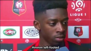 兌現(xiàn)天賦！登貝萊18歲經(jīng)典采訪：我是左腳將，但是右腳射門更好