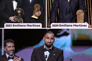 大馬丁＋多納魯馬！英超官方曬照，祝賀英超門將連續(xù)三年奪雅辛獎