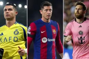 現(xiàn)役射手榜前十：C羅梅西前二！萊萬第三，胡爾克第9內(nèi)馬爾第10