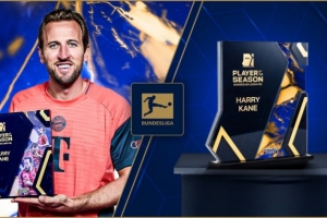 26球10助！官方：凱恩當(dāng)選2024/25賽季德轉(zhuǎn)用戶評選德甲最佳球員