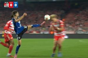 維埃拉高抬腿對抗被出示直紅，倒地后痛苦捂住膝蓋