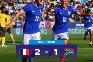 世青賽：法國(guó)U20以2-1勝南非U20取開門紅，貝爾蒙特、米沙爾破門