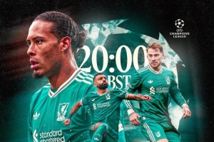 利物浦發(fā)布?xì)W冠海報：薩拉赫、范迪克、麥卡利斯特出鏡