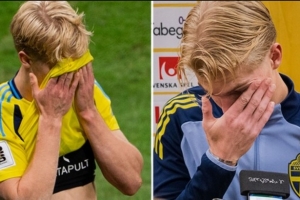 瑞典兩大前鋒做餅被吐！貝里瓦爾賽后自責(zé)：這球該進(jìn)的，我負(fù)全責(zé)