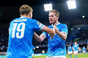 焦點(diǎn)戰(zhàn)！進(jìn)球網(wǎng)：德布勞內(nèi)對(duì)國米不太可能踢偽9，內(nèi)雷斯或首發(fā)