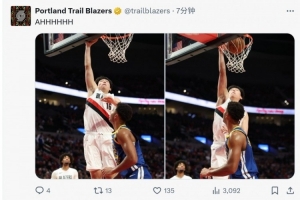 NBA生涯首個(gè)運(yùn)動戰(zhàn)進(jìn)球！開拓者官推連發(fā)三條楊瀚森動態(tài)