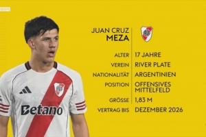 德天空：多特有意17歲的克魯塞羅后衛(wèi)普拉斯特、河床攻擊手梅薩