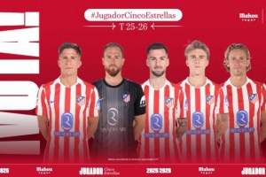 馬競(jìng)10月最佳球員候選：朱利亞諾-西蒙尼、奧布拉克、巴埃納在列