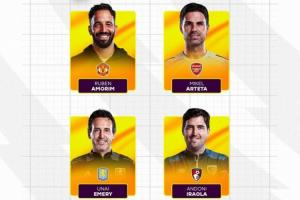 阿莫林首次入選！英超10月最佳主帥候選：阿莫林、阿爾特塔在列