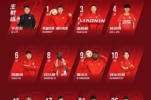 中甲第29輪，南京城市vs遼寧鐵人首發(fā)名單！