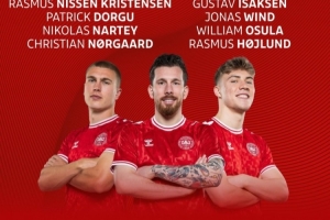 丹麥?zhǔn)李A(yù)賽名單：小舒梅切爾、埃里克森領(lǐng)銜，霍伊倫、多爾古在列