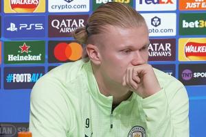 瓜帥稱你比肩梅羅？哈蘭德：不，我差遠(yuǎn)了，沒人能接近他倆