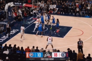 車輪戰(zhàn)我也不懼！哈登外線單挑卡魯索 上籃再次命中