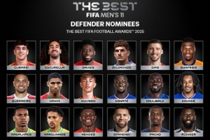 FIFA最佳陣容后衛(wèi)候選：范戴克、薩利巴、阿什拉夫在列