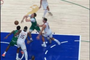 弗拉格受傷瞬間：被格雷森·阿倫扒拉手臂 連帶著左肩不舒服下場