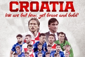 克羅地亞國家隊(duì)曬海報(bào)慶祝晉級(jí)：創(chuàng)造了克羅地亞足球又一重要成就