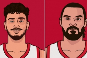 內線優(yōu)勢！申京和亞當斯各搶下8個前場板 魔術首發(fā)五人共5個