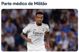 友誼賽受傷！皇馬官方：米利唐右腿內(nèi)收肌損傷，傷缺時(shí)間有待觀察