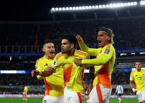 迪亞斯21球位列哥倫比亞隊史射手榜第四，法爾考、J羅前二