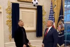 太抽象了??特朗普放出與C羅踢球AI生成視頻：他既聰明又酷