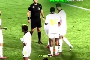 看到馬內(nèi)對C羅這番操作，我40米長刀又收了回來??