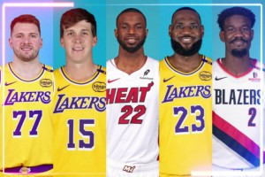 詹東里嘴頓！若湖人真的拿下維金斯，那這首發(fā)五人組什么水平？