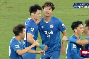 三分鐘火速扳平！揚(yáng)州隊(duì)胡志鋒精準(zhǔn)抽射攻破宿遷隊(duì)打門(mén)??