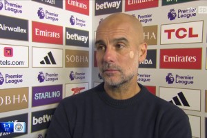 記者：曼城賽程緊張和球員疲勞嘛??瓜迪奧拉俏皮：你滿意嗎？