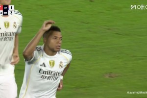 皇馬3-1領(lǐng)先萊萬特！姆巴佩造點(diǎn)，親自主罰勺子點(diǎn)球打進(jìn)