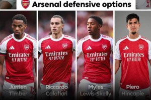 誰能打爆這條防線？詹俊：阿森納后防八大金剛！